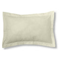 Funda de cojín 50-50 crema cojín 50x75 con pestaña