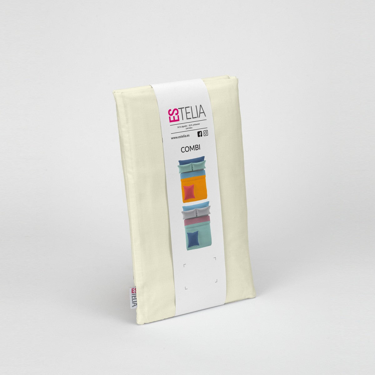 Funda de cojín 50-50 crema presentación