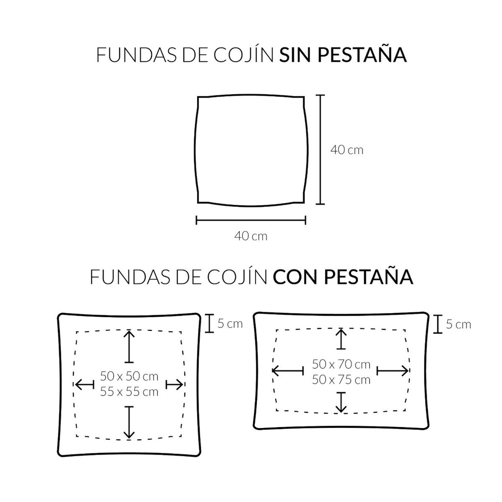 Funda de cojín celeste