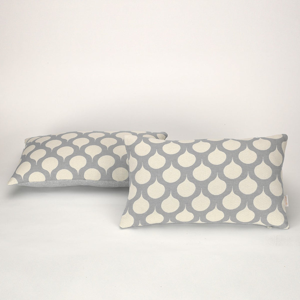 Funda cojín Astún color perla - Qutun - 30x50 cm