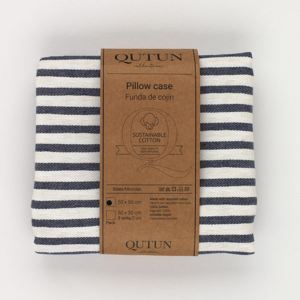 Funda cojín Jaca color azul - Qutun - Presentación