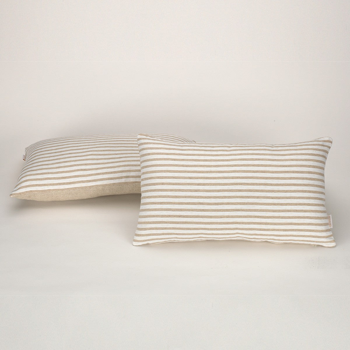 Funda cojín Jaca color piedra - Qutun - 30x50 cm
