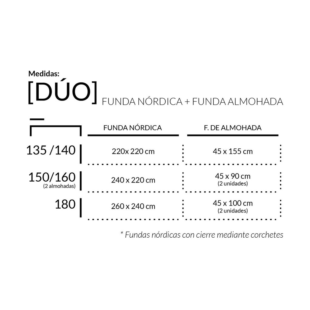 Dúo funda nórdica algodón Banús blanco