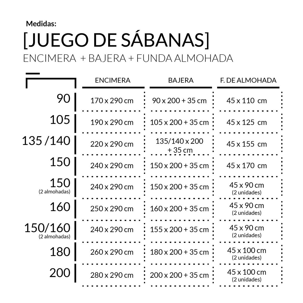 Juego de sábanas algodón 500 hilos