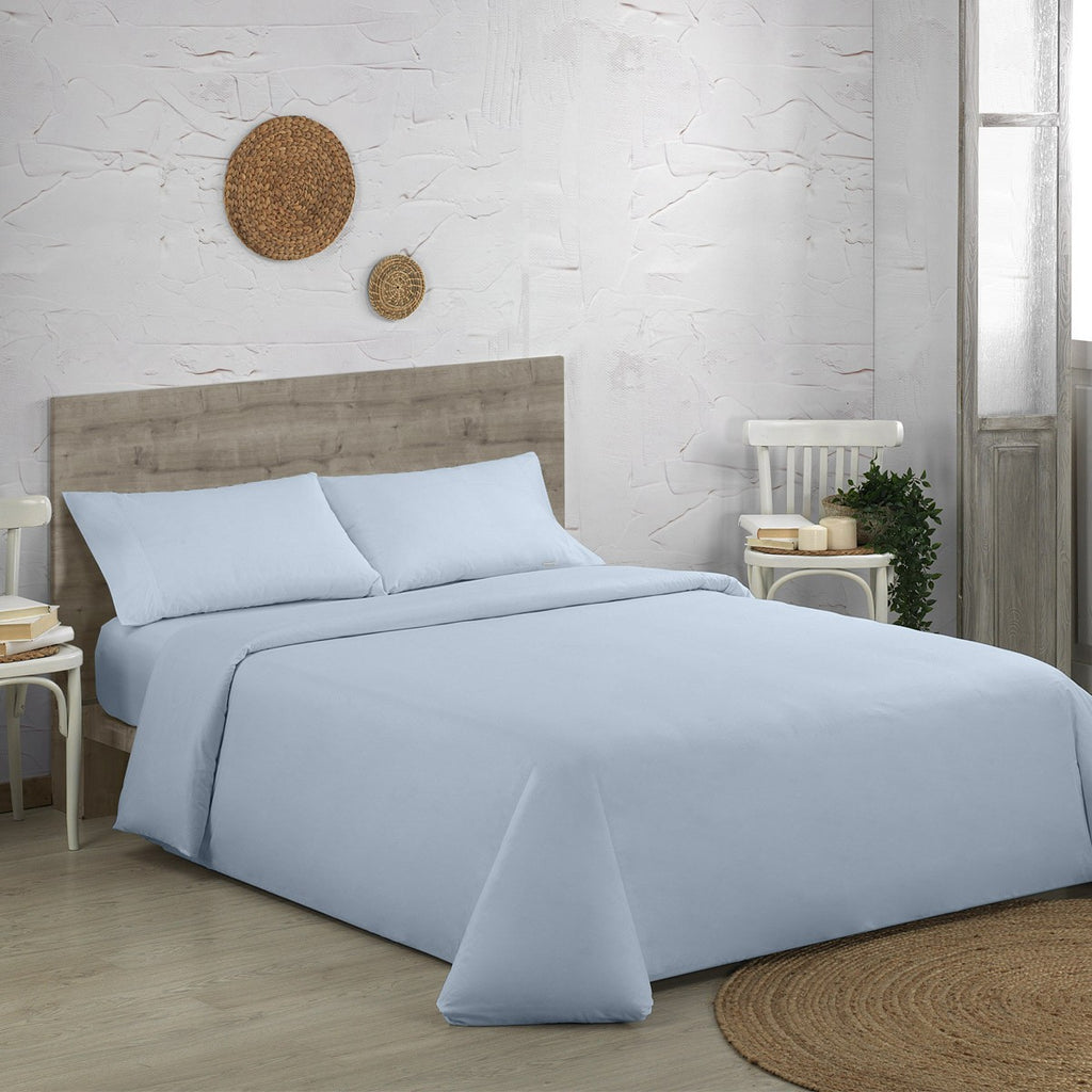 Juego funda nórdica algodón orgánico 200 hilos cielo escena de cama