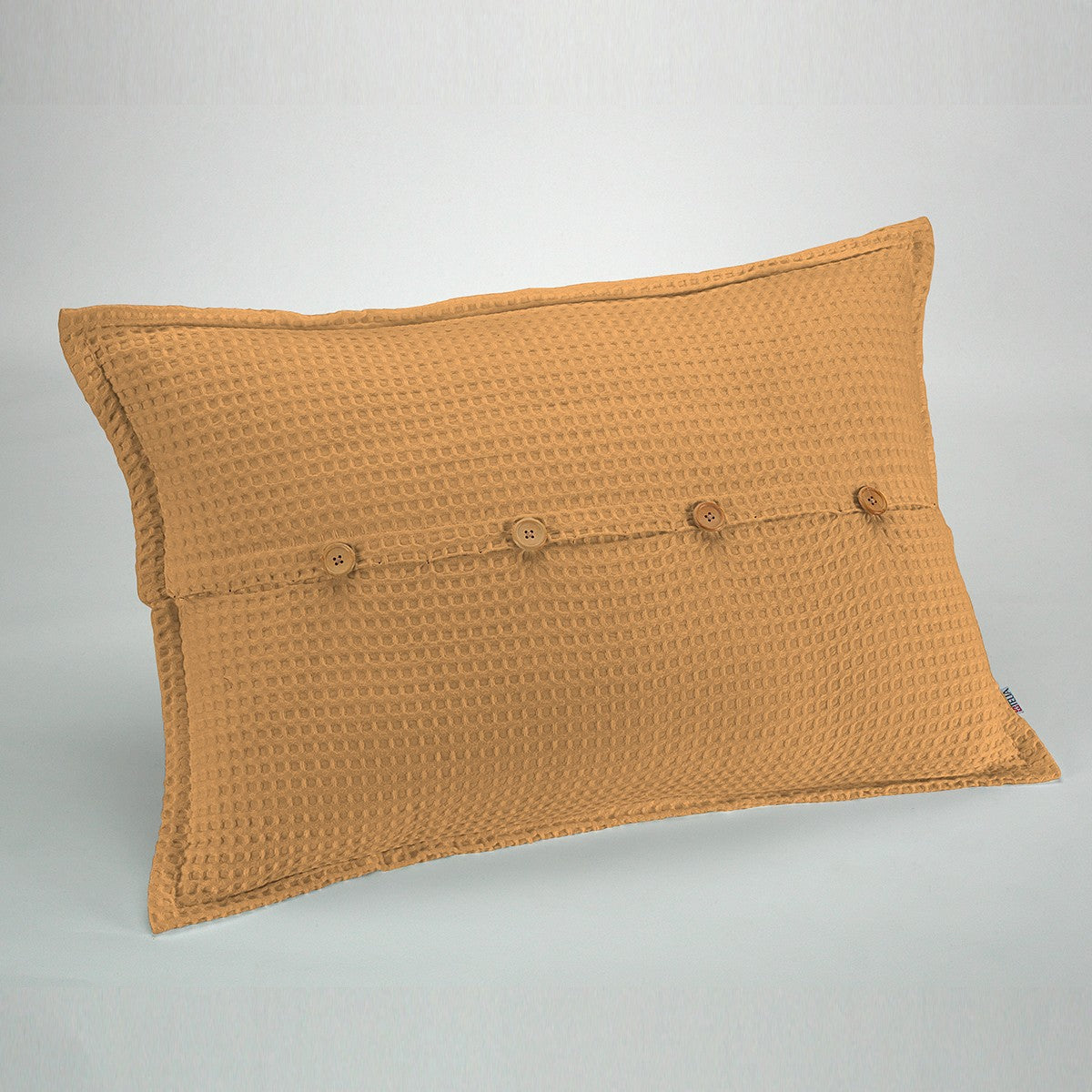 Funda de cojín Banús Mostaza cojín 50x75 cierre con botones