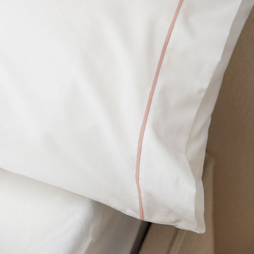 Dúo Sábanas Zahora Blanco-Nude almohada