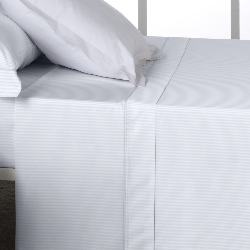 Encimera Listado blanco escena cama