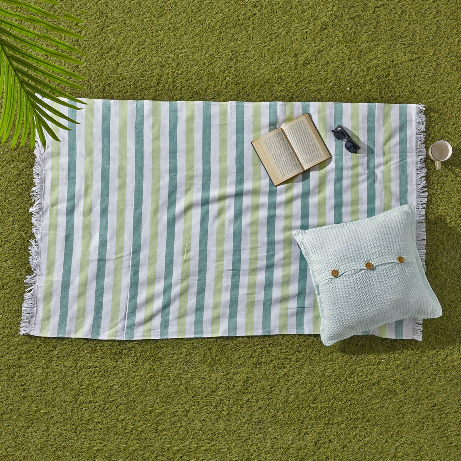 Fouta Deià Rizo Estelia Verde