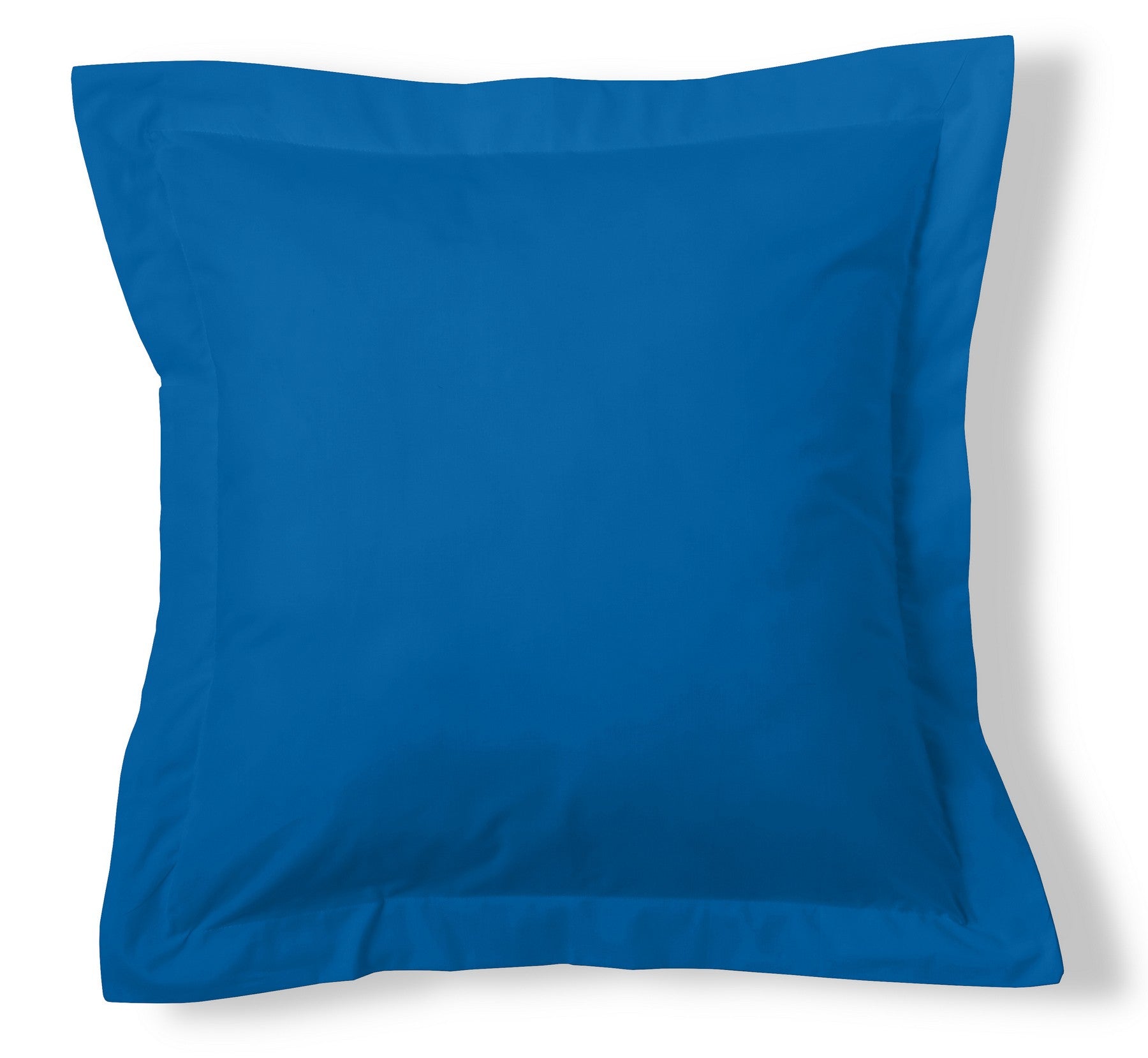 Funda de cojín 50-50 azul imperial cojín 55x55 con pestaña