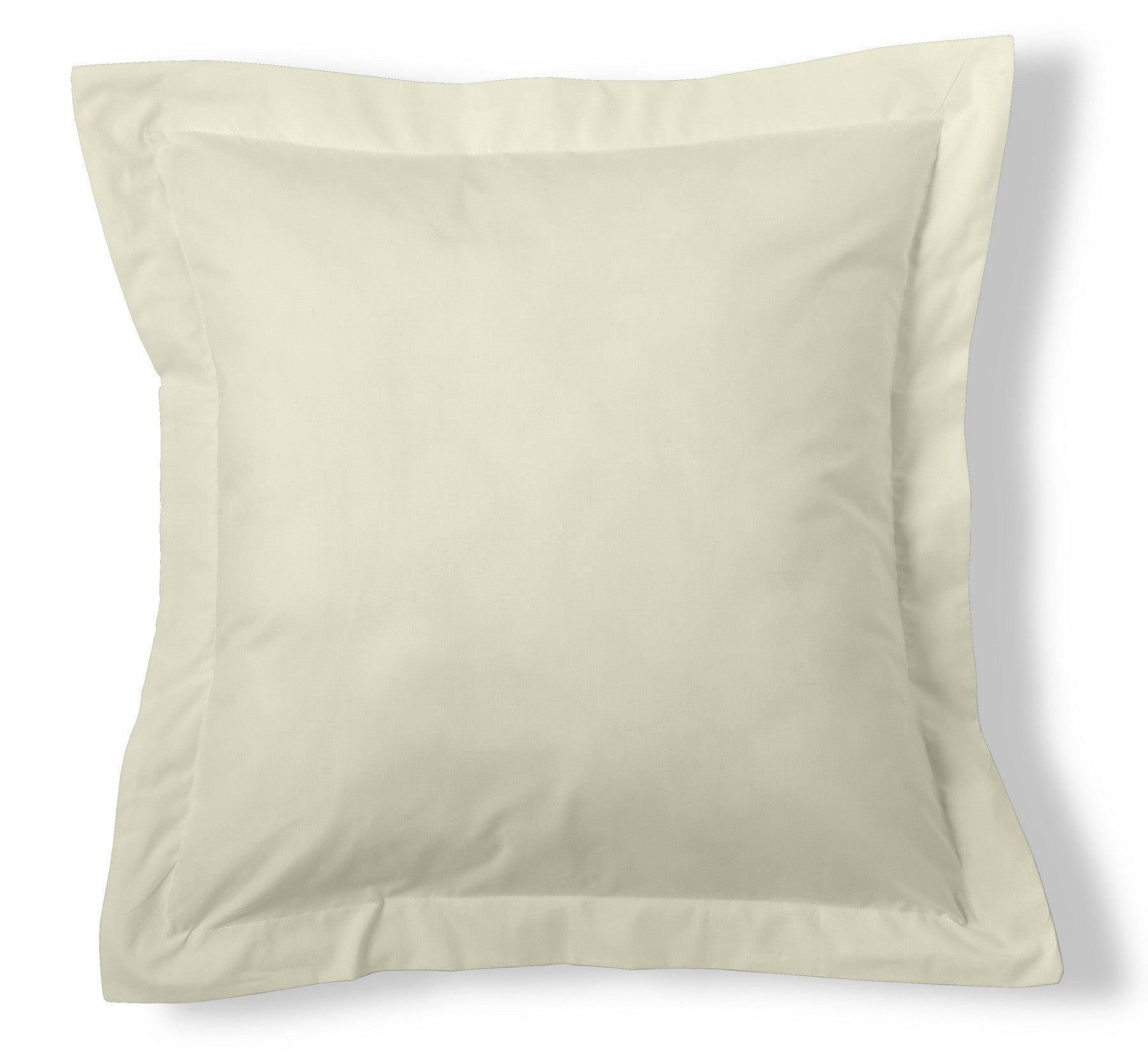Funda de cojín 50-50 crema cojín 55x55 con pestaña