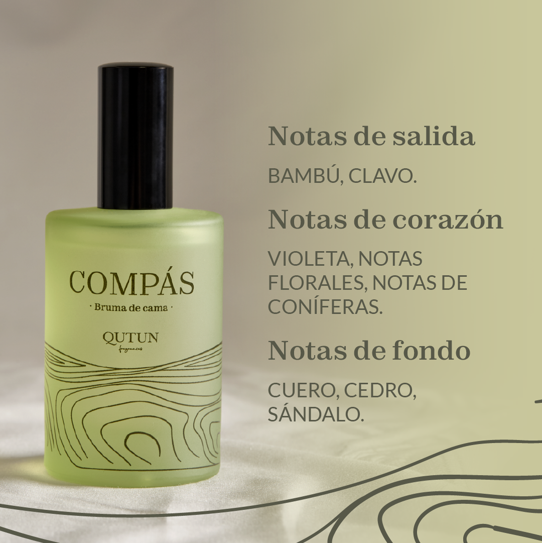 Bruma de Cama Qutun - 4 Aromas, 1 Descanso - Frasco reutilizable 100ml